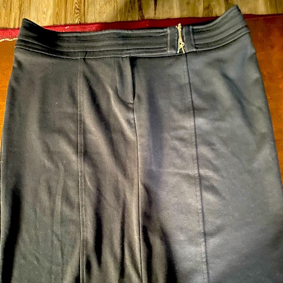 NWT GRACE DANE LEWIS Safari Ponte Skirt black s14W - Picture 1 of 7